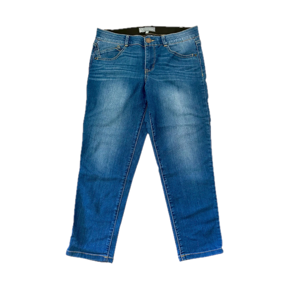 Wit & Wisdom Blue Denim Straight Leg Jeans - Size 10P - Picture 1 of 5